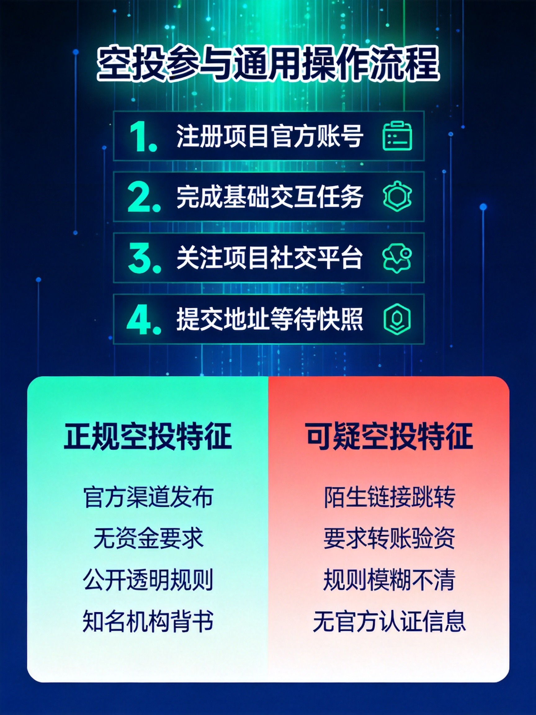 空投实操流程与真假判断指南 空投实操流程与真假判断指南