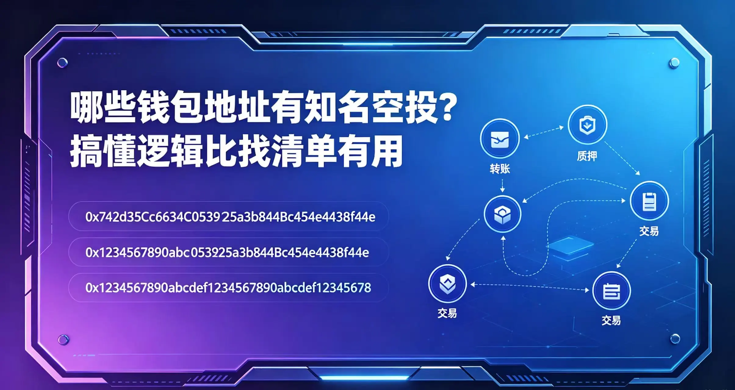 哪些钱包地址有知名空投?搞懂逻辑比找清单有用