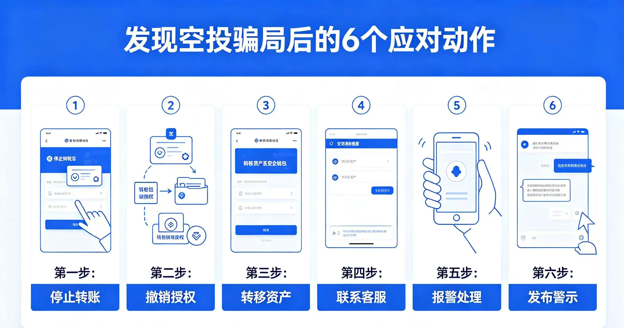 空投骗局应对 6 步,呈现停止转账、撤销授权、转移资产等操作步骤 空投骗局应对 6 步,呈现停止转账、撤销授权、转移资产等操作步骤