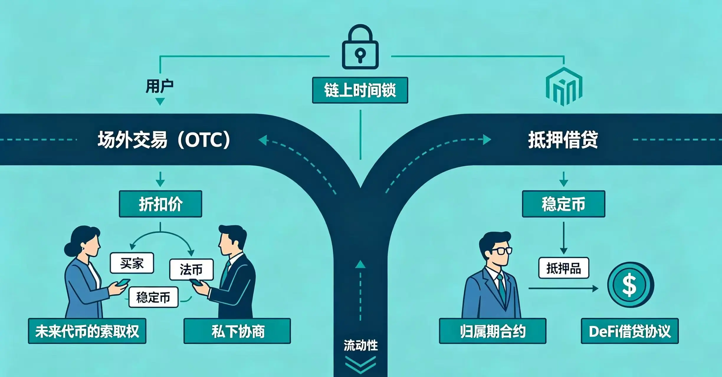 场外交易与抵押借贷变通之路示意图 场外交易与抵押借贷变通之路示意图