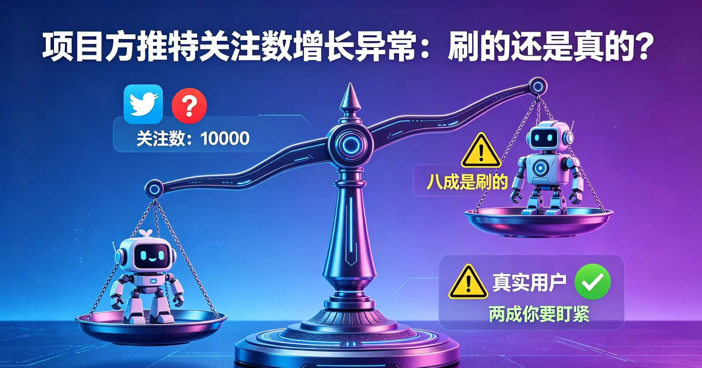 项目方推特关注数增长异常说明什么?