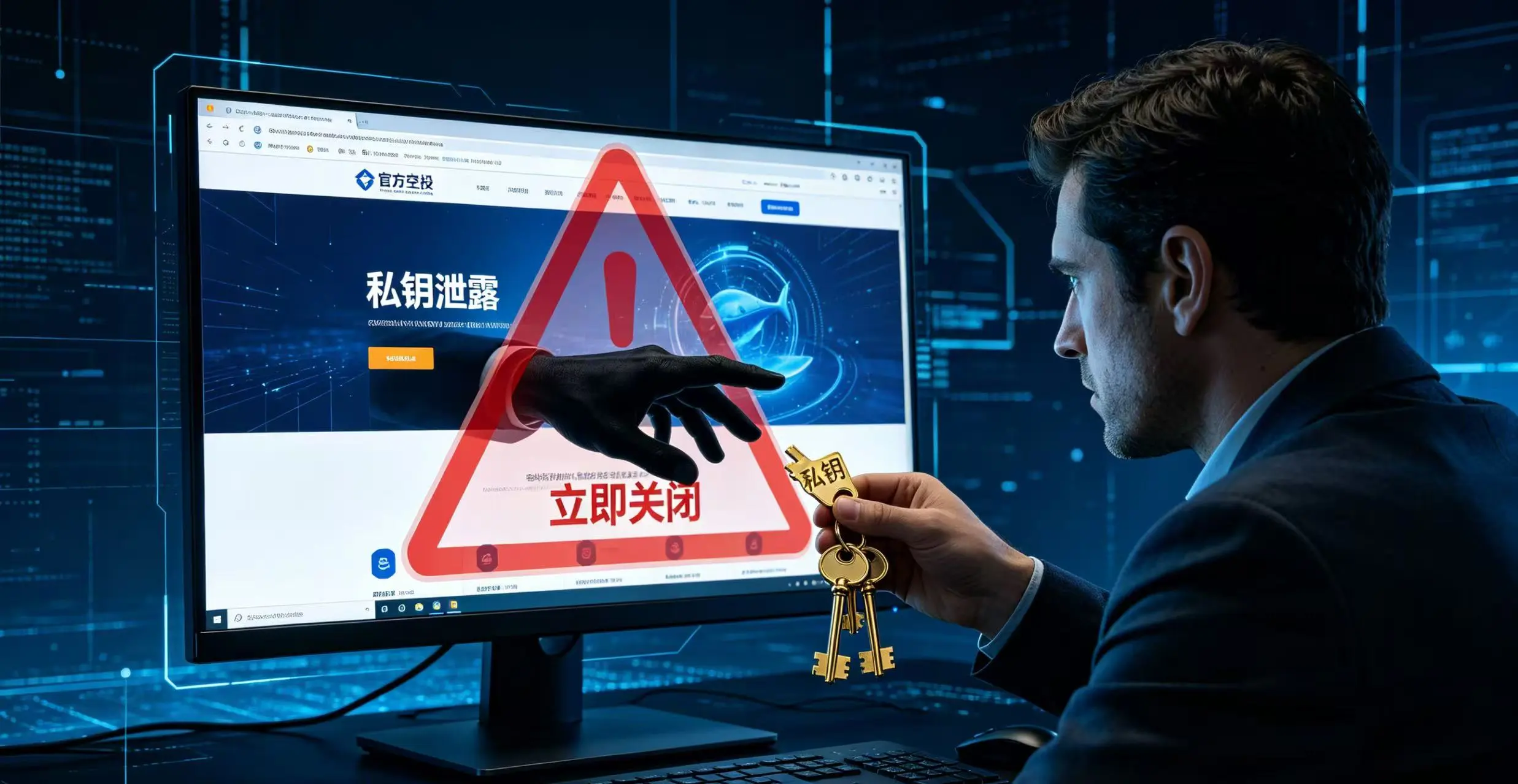 空投网站要求导入私钥？看到这个页面马上关掉