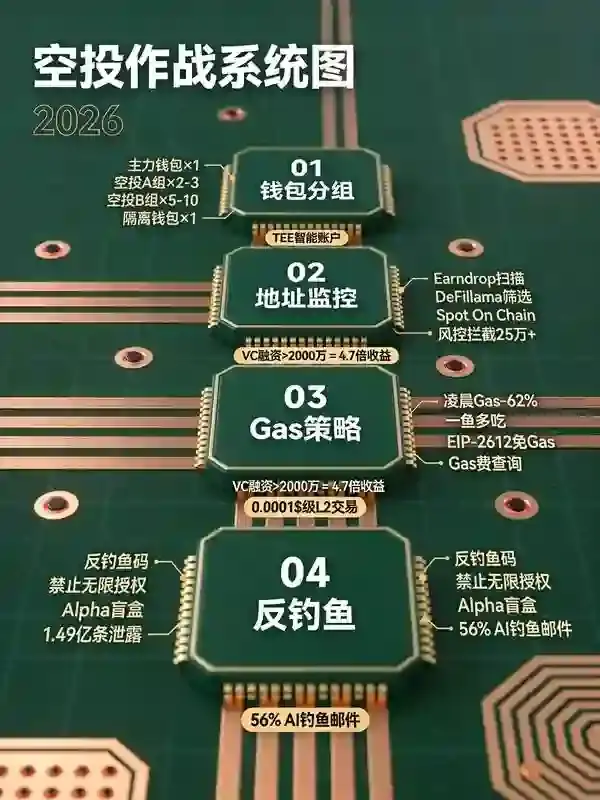 交易所抢空投实战手册:钱包分组+地址监控+Gas策略,2026年细节决定收益差距