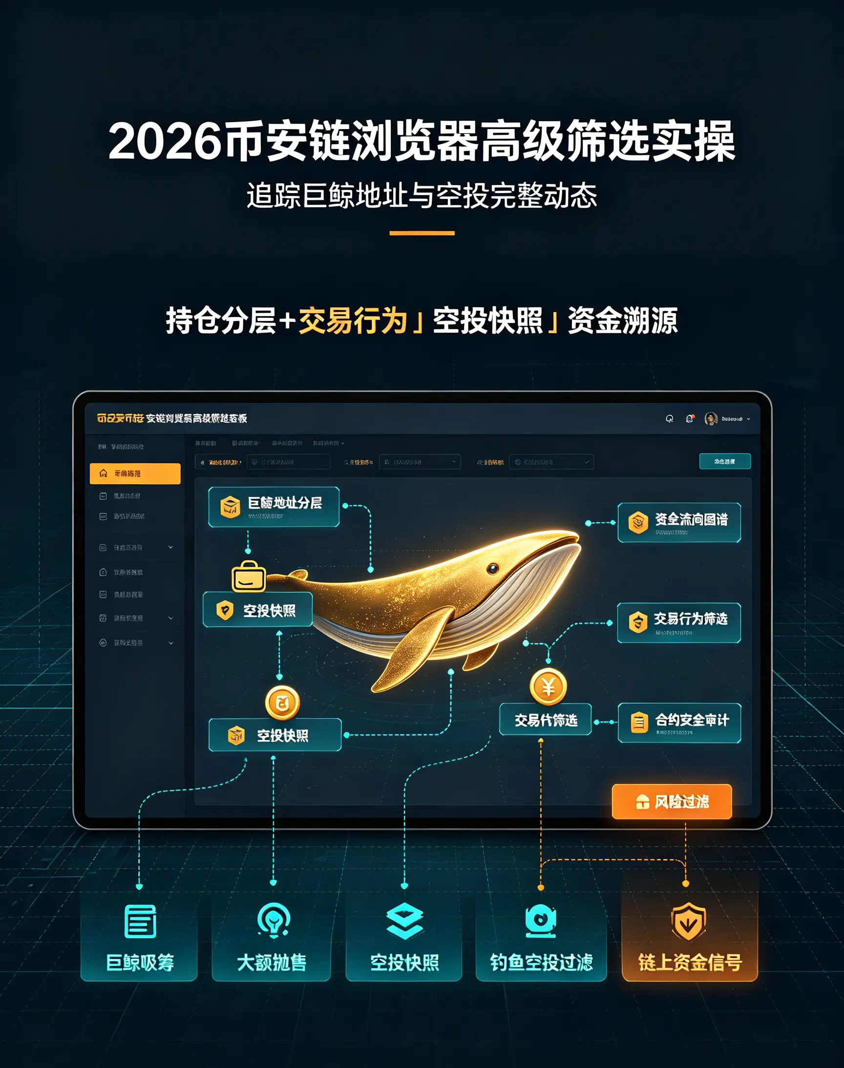 比安链浏览器高级筛选实操：追踪巨鲸地址与空投完整动态，精准捕捉链上资金信号