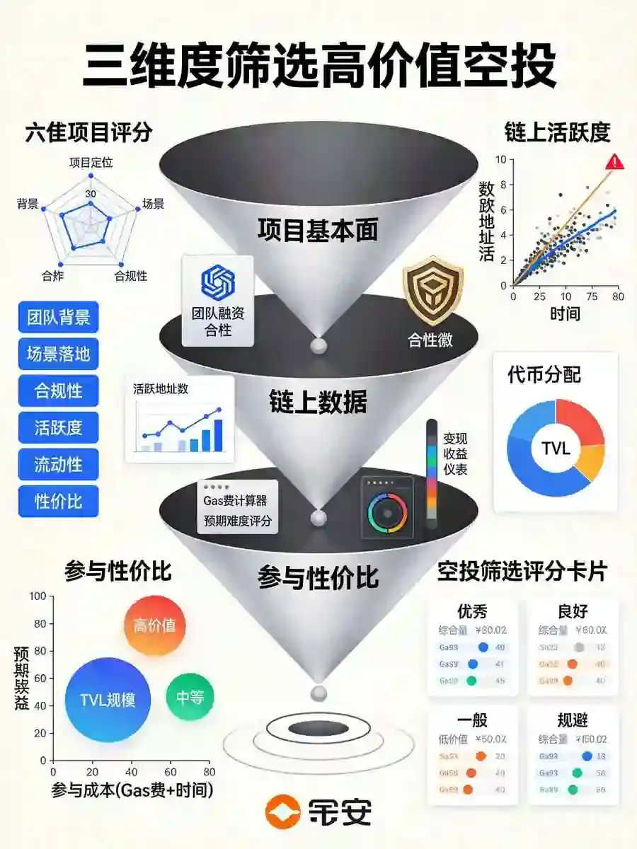 空投多如牛毛，哪些值得撸？用这3个维度快速筛选币安生态高价值项目