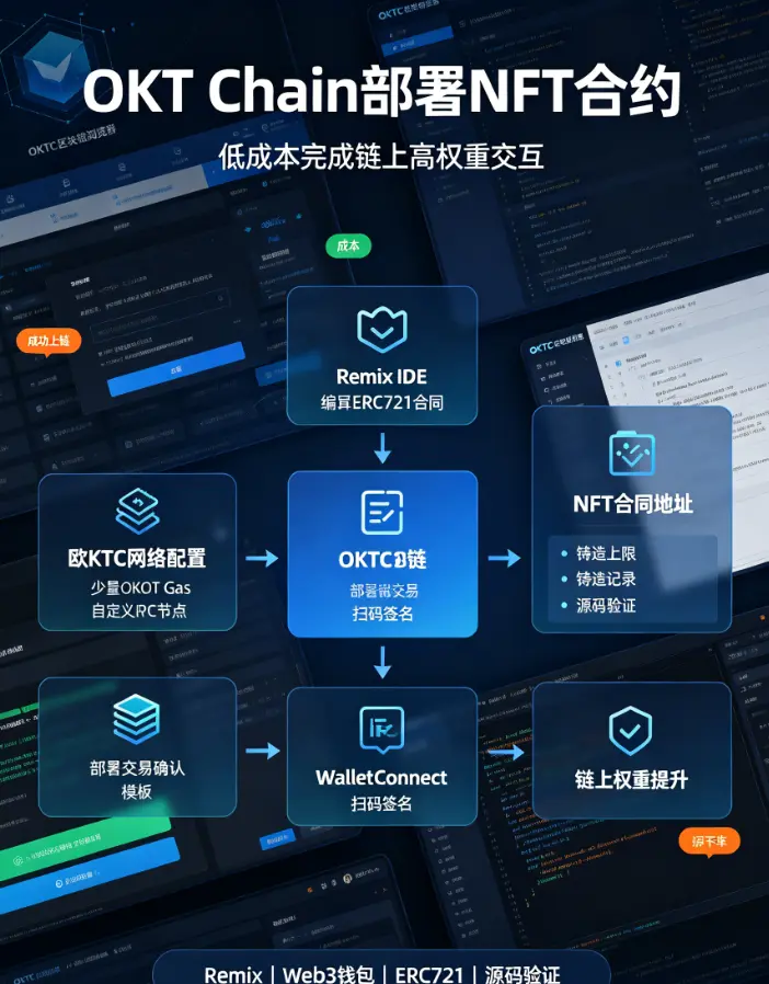 低成本博高权重：手把手带你用欧亿 Web3 钱包在 OKT Chain 上部署一个自己的 NFT 合约